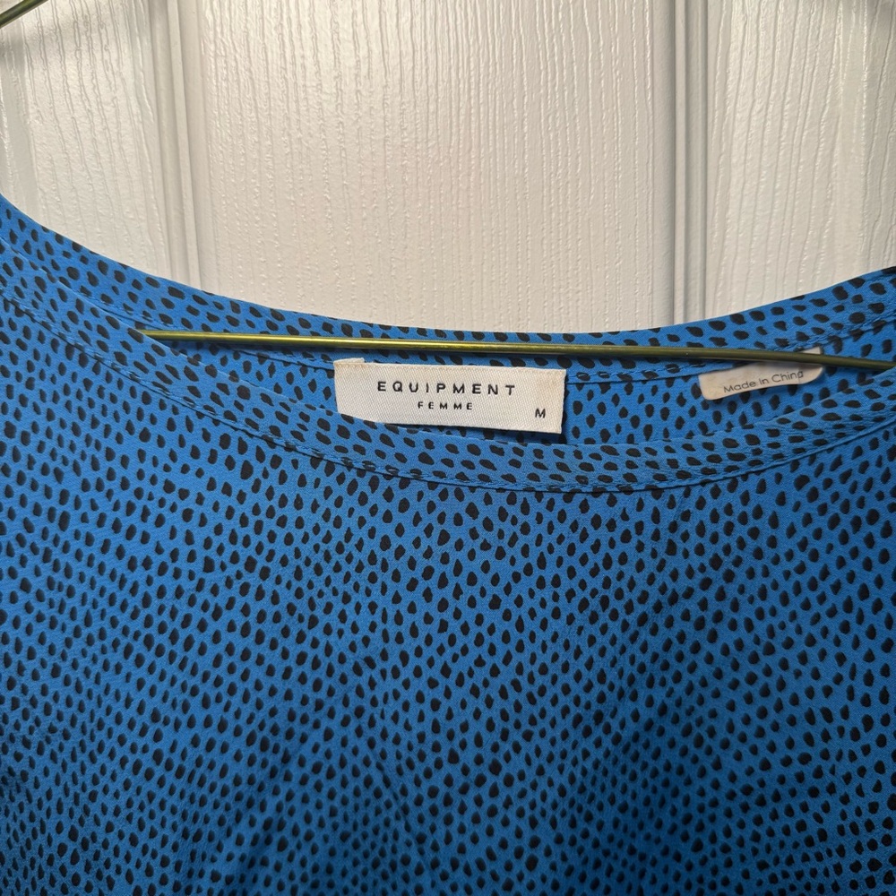 Equipment Silk Patterned Women's Top - Picture 3 of 4